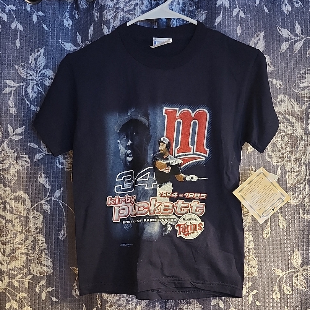 Kirby Puckett Shirt MLB USA Made. NWT Size Youth Medium